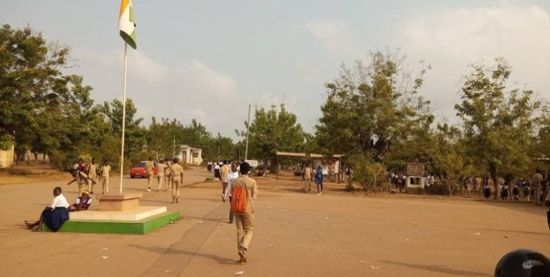 Les cours suspendus au lycée moderne de Dimbokro. (DR)