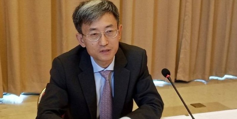 L'ambassadeur de la République populaire de Chine en Côte d'Ivoire, Wan Li. (AIP)