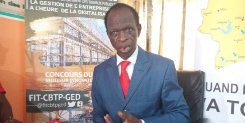 Soro Doté, président de la Confédération des Pme/Pmi du Bâtiment et des travaux publics (Btp) de Côte d'Ivoire. (DR)