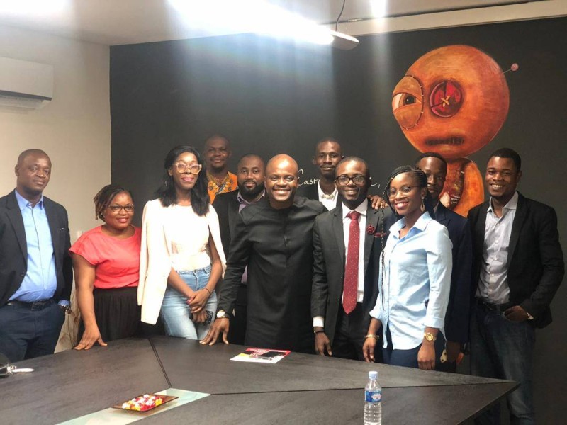 Fabrice Sawegnon et le comité d’organisation de Cosmetika (DR)