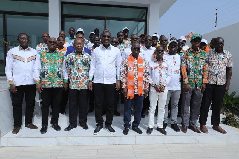 La cérémonie a eu lieu en présence de Kouyaté Abdoulaye, président national de l'Ue-Rhdp. (Dr)