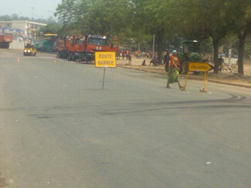 Des travaux en cours au niveau du marché Moh Faîtaî. (DR)