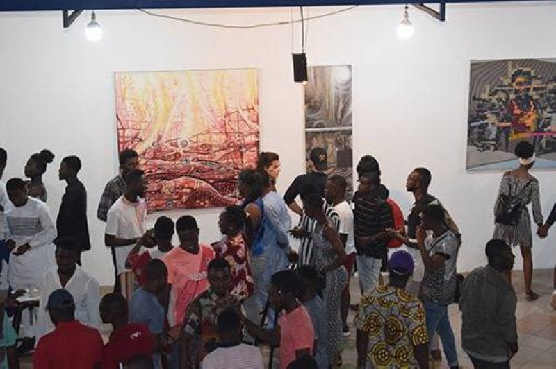 Vernissage de l'exposition "Prémonition".