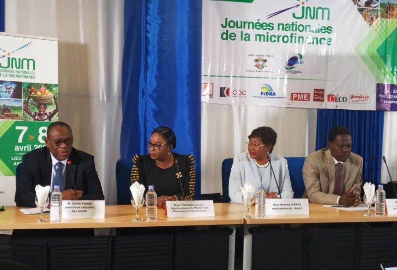 Lancement des JNM2020 qui se tiendront les 7 et 8 avril 2020, à Abidjan sur le thème : « Contribution des systèmes financiers décentralisés (Sfd) au développement socio-économique de la Côte d’Ivoire » (Ph: Salif D. CHEICKNA)