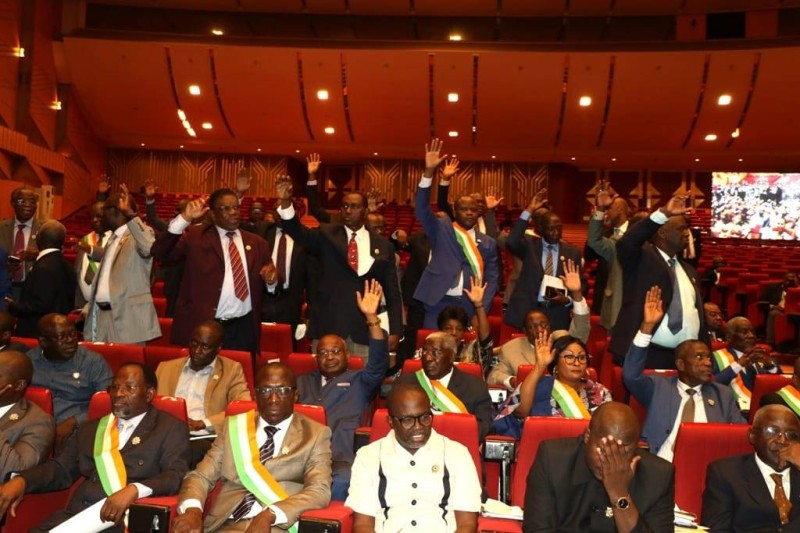 Le parlement ivoirien réuni à Yamoussoukro, lundi 9 mars 2020