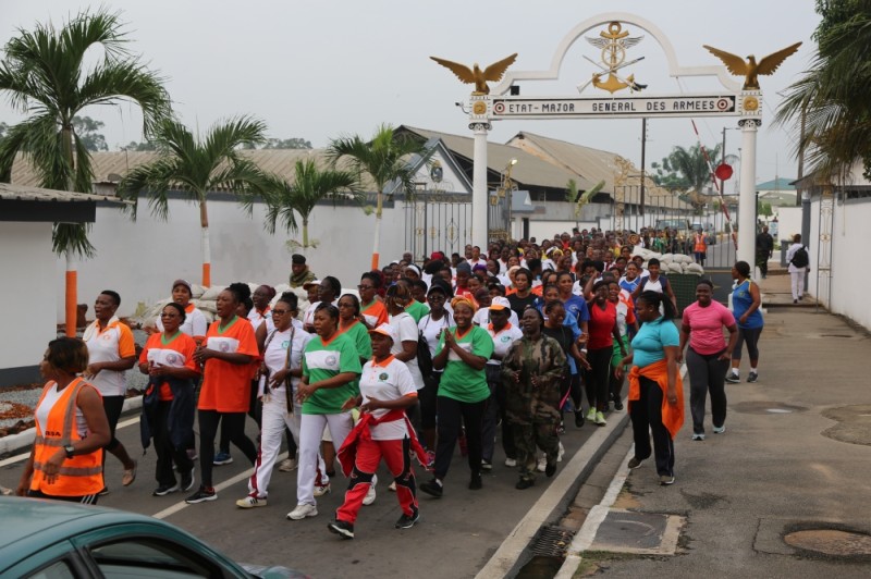 




Celles-ci, relativement à la Journée internationale de la femme, ont fait des exercices de marche sportive. (PHOTO : DR)