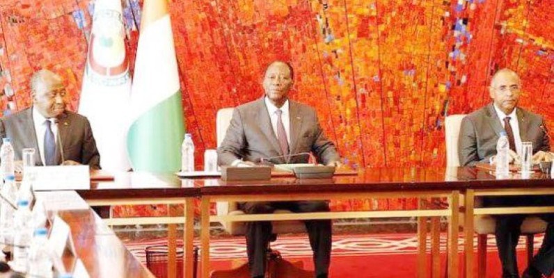 Le Président Alassane Ouattara préside un Conseil national de sécurité. (DR)