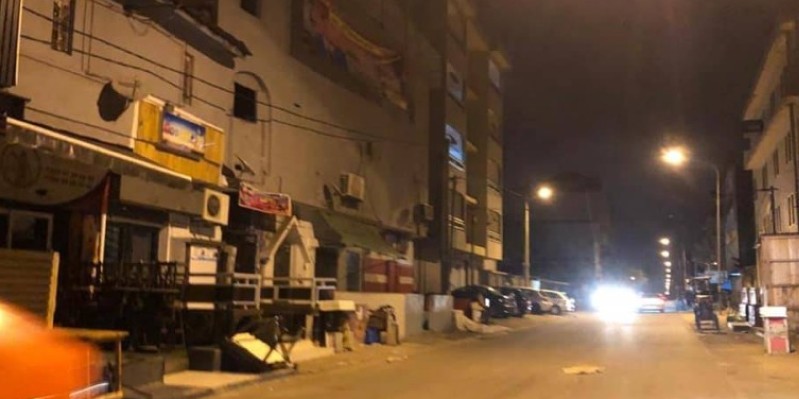Une des rues de la commune de Cocody sillonnées par la police. (Dgpn)