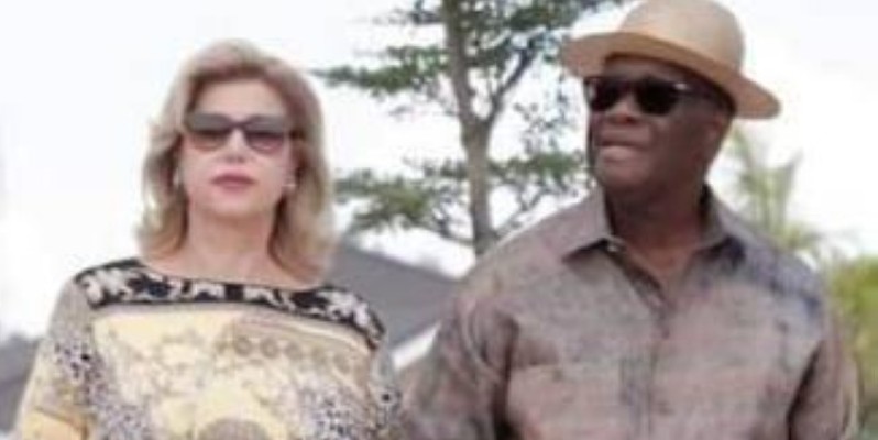 Le couple présidentiel souhaite une très bonne santé à tous les Ivoiriens. (Sercom Première dame)