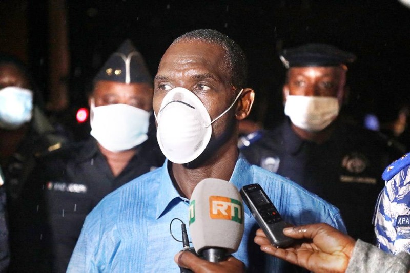 Le ministre de la Sécurité et de la protection civile (Ph: Bosson Honoré) 