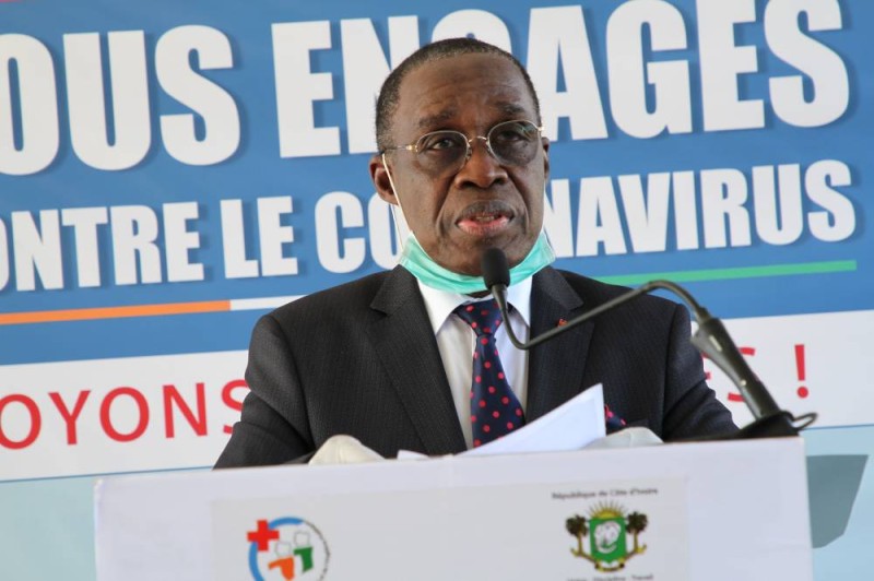 Le ministre de la Santé et de l'Hygiène publique, Eugène Aka Aouélé. (Joséphine Kouadio)