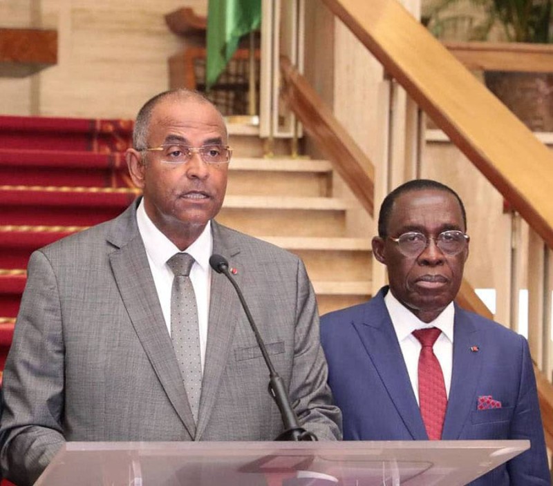 Les ministres Patrick Achi et Aka Aouélé (DR)