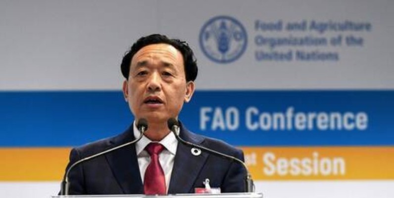 QU Dongyu, Directeur général de la Fao. (DR)