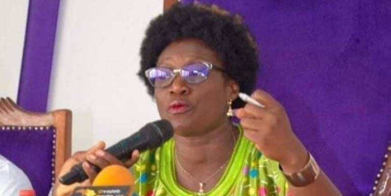 Pulchérie Gbalet, présidente de la plateforme d'ONG « ALTERNATIVE CITOYENNE IVOIRIENNE (ACI) »