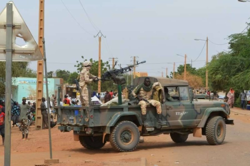 Des soldats maliens en patrouille à Gao en novembre 2018.(DR)