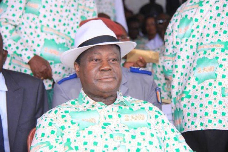 Henri Konan Bédié, président du Pdci-Rda