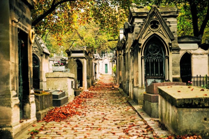 Un cimetière en France