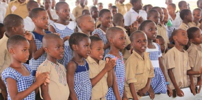 Des élèves du primaire dans une école à Abidjan. (Dr)