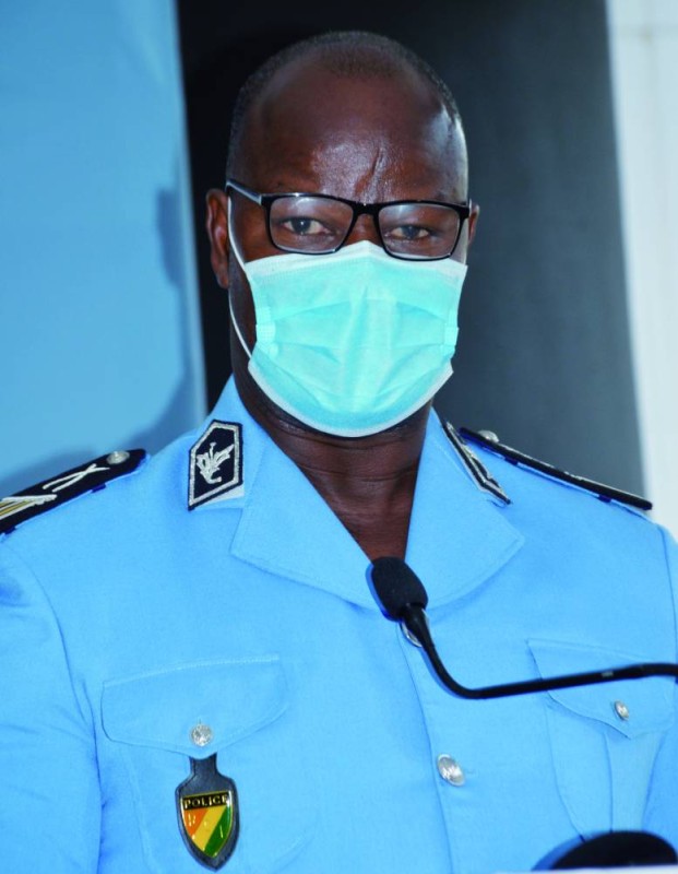 Commissaire principal Charlemagne Bleu, porte-parole de la Police nationale. (Julien Monsan)