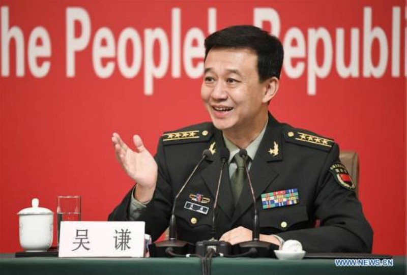 M.Wu Qian, porte-parole du ministère chinois de la Défense nationale.