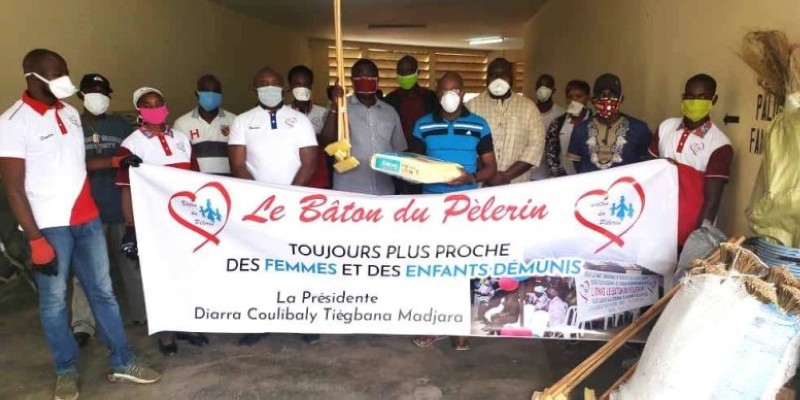 L’Ong Le bâton du pèlerin a posé plusieurs actions pour le bien-être des personnes vulnérables et démunies dans tout le pays (Dr).