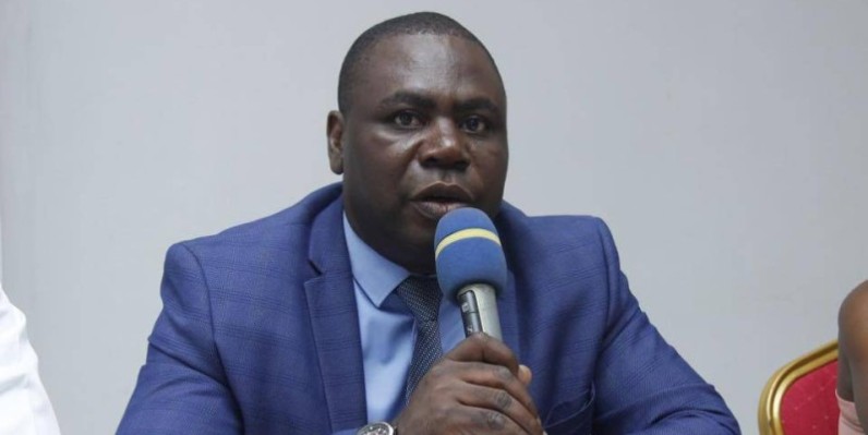 Sam Wakouboué, porte-parole de l’intersyndicale du secteur des médias en côte d’Ivoire (ISMCI). (DR)