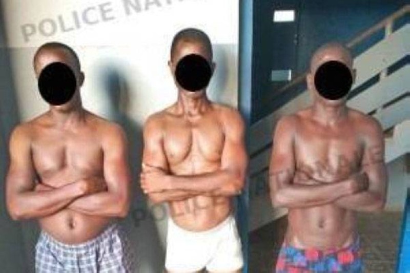 Les bandits appréhendés à Daloa. (DGPN)