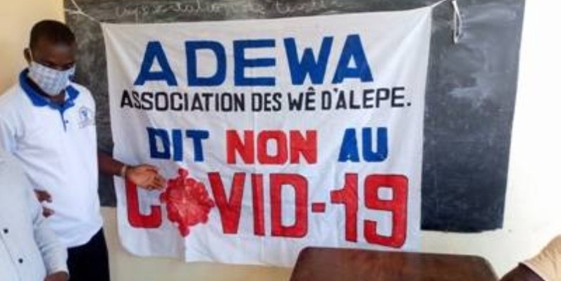 La communauté Wê sensibilise ses membres dans le département d'Alépé. (DR) 