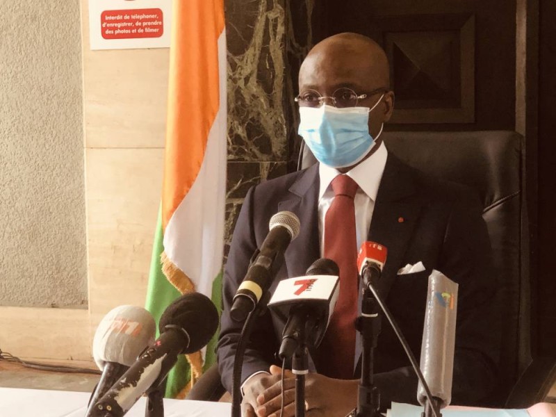 Le procureur de la République, Adou Richard, s’est félicité du bon déroulement de l’enquête relative à cette affaire. PHOTO : DR
