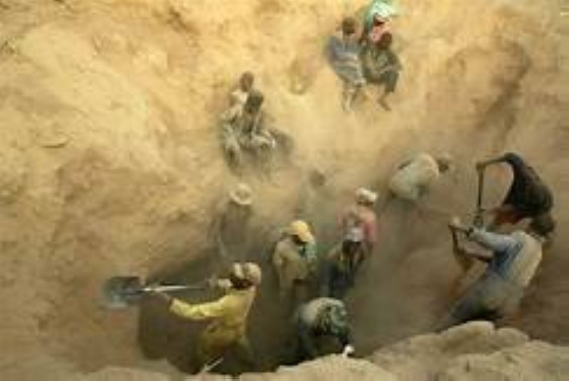 L'effondrement d'une mine au Liberia. (DR)