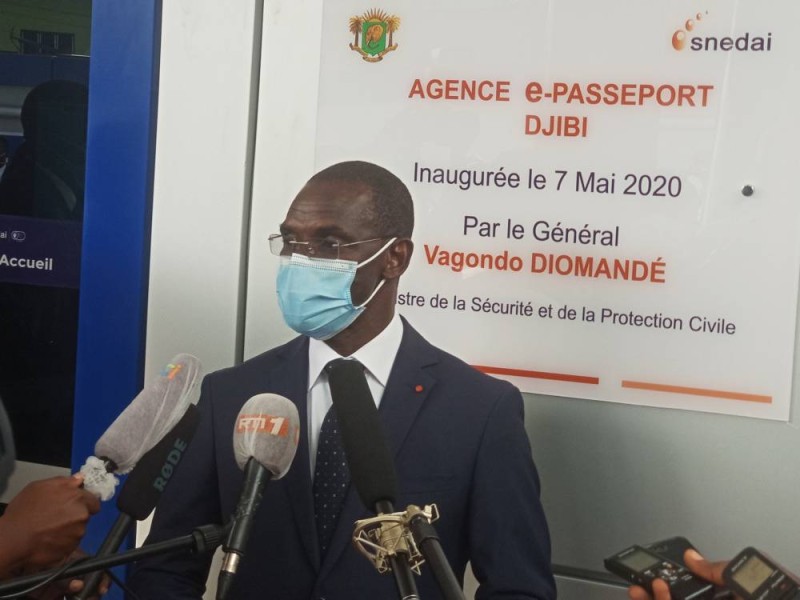 Le ministre de la Sécurité et de la Protection Civile, le Général Vagondo Diomandé (Ph: Salif D. CHEICKNA)