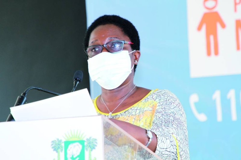Edith Kouassi, conseillère au ministère de la Santé et de l'Hygiène publique invite les populations à ne pas baisser les bras dans la lutte contre la maladie. (Photo: Joséphine Kouadio)