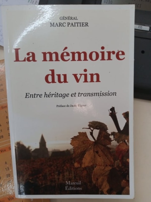Livre La mémoire du vin. (DR)