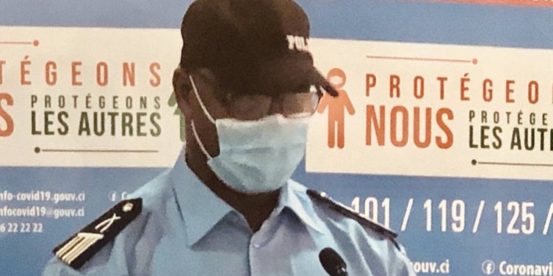 Commissaire Bleu Charlemagne, porte-parole de la police. 