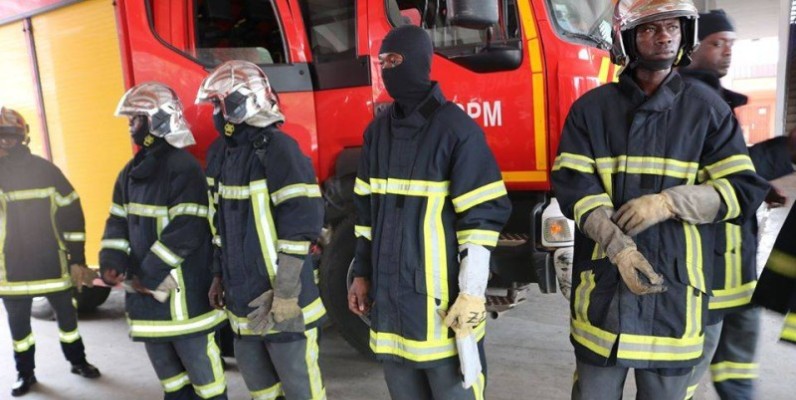 Les sapeurs-pompiers militaires de Côte d'Ivoire. (DR)