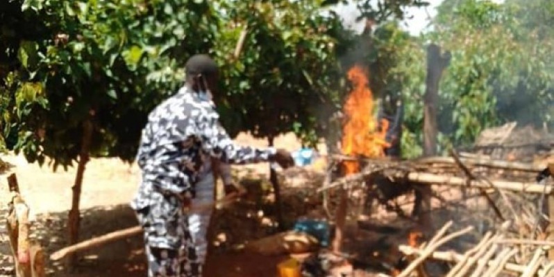 La destruction d'un site d'orpaillage clandestin. (DR)