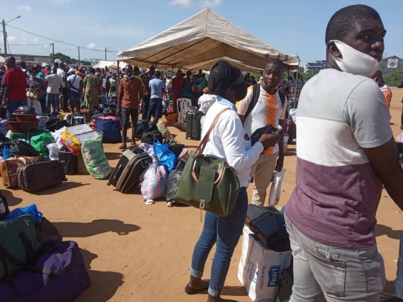 Place Ficgayo, Yopougon, Abidjan 19 mai 2020 (Ph: Poro Dagnogo Fraternité Matin)