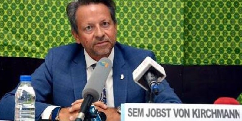 Jobst Von Kirchmann, Ambassadeur de l'Ue en Côte d'Ivoire. (Dr)