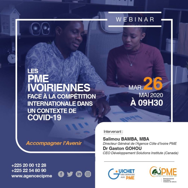 Webinar de l'Agence Côte d'Ivoire PME