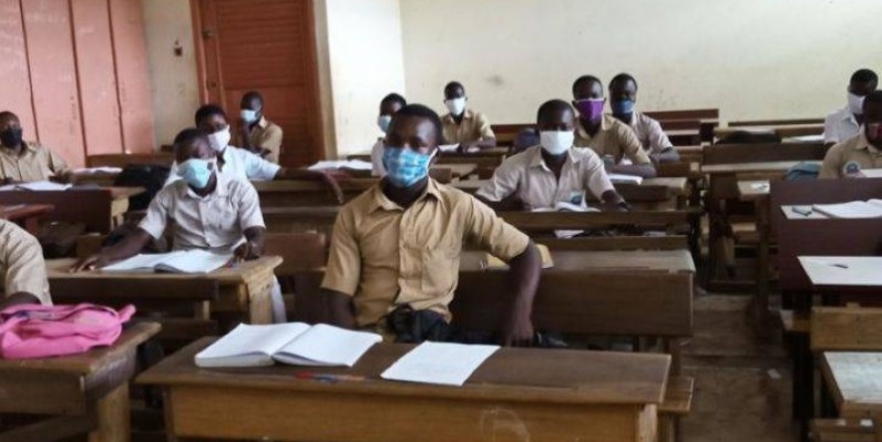 Une vue des élèves à la reprise des classes. (DR)