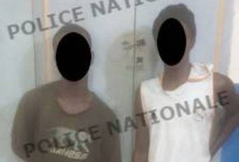 Les deux individus interpellés par la Police. (DGPN)