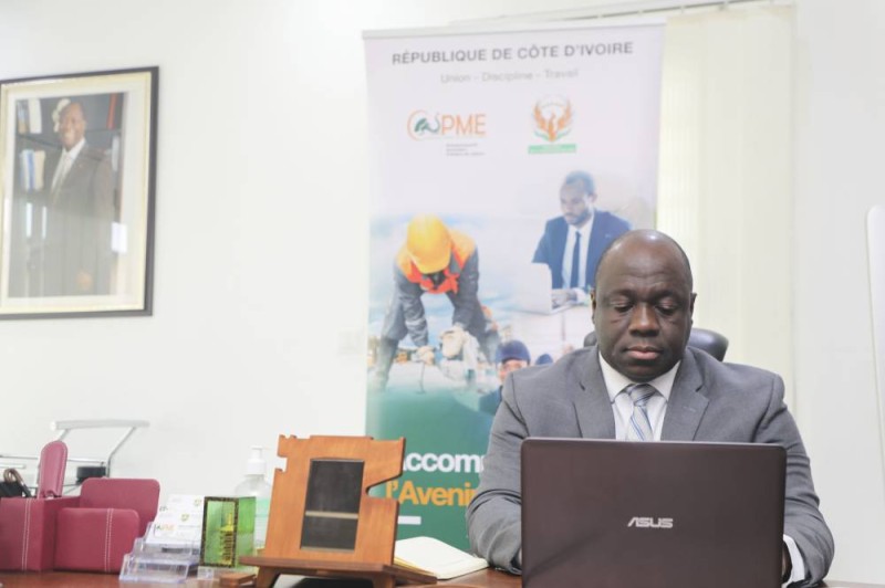 Le directeur général de l'Agence Côte d'Ivoire PME, Salimou Bamba