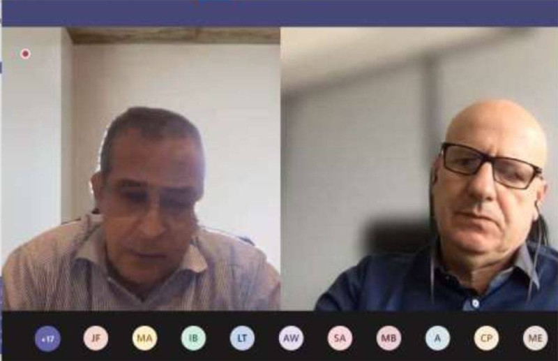 Le directeur général adjoint du groupe Bank Of Africa, Abderrazzak Zebdani et et Stéphane Carrer, directeur de la Communication.