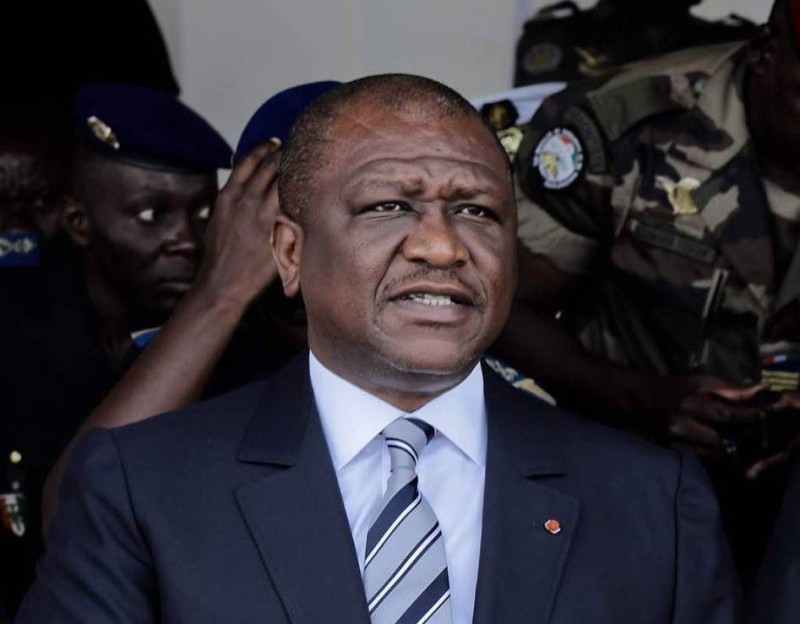 Le ministre d'Etat, minstre de la Défense, Hamed Bakayokoi