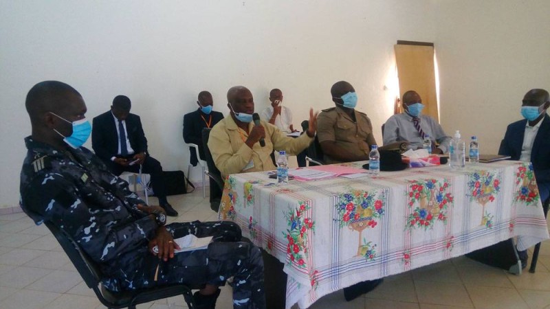 Le vice-président de la Cei, Sourou Koné, lors de son adresse