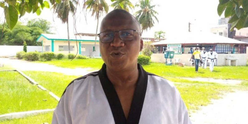 Me Soumah Serge, président de la Ligue de taekwondo de Cocody. (Dr)