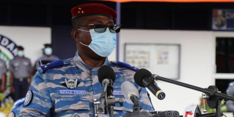Le Général de Division, Alexandre Apalo Touré, Commandant supérieur de la Gendarmerie. (DR)