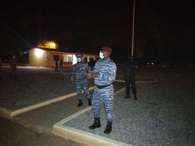 Le Commandant Supérieur de la Gendarmerie nationale, le Général de Division Alexandre Apalo Touré a Korhogo, ce samedi