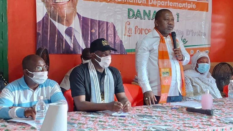Sidiki Konaté ratisse large pour le Rhdp dans le Tonkpi. (Dr)