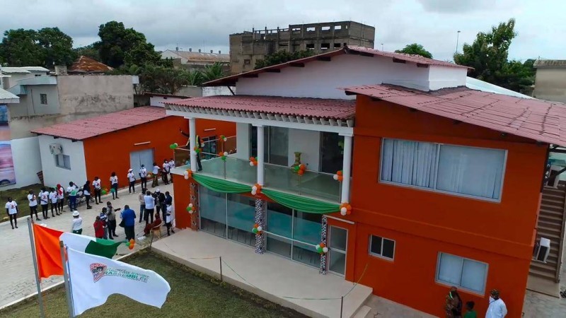 Le siège du Rhdp de Bouaké inauguré. (DR)